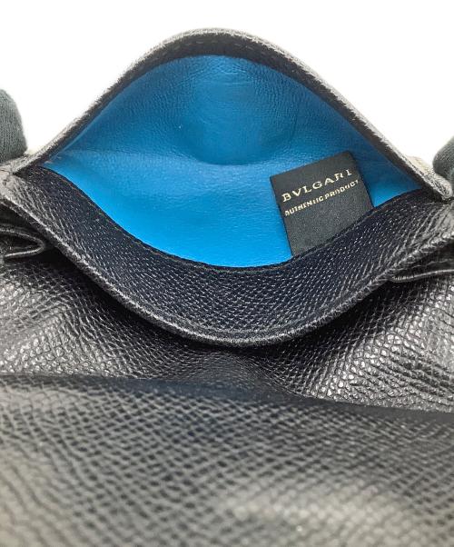 BVLGARI（ブルガリ）BVLGARI (ブルガリ) ロゴクリップ名刺入れ ブラックの古着・服飾アイテム