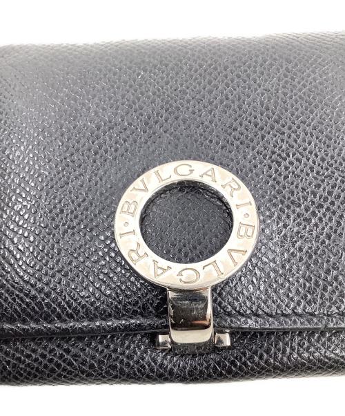 BVLGARI（ブルガリ）BVLGARI (ブルガリ) ロゴクリップ名刺入れ ブラックの古着・服飾アイテム