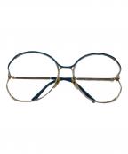 GUCCIグッチ）の古着「眼鏡フレーム」｜ブルー×ゴールド