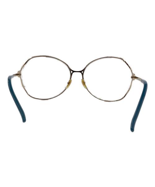 GUCCI（グッチ）GUCCI (グッチ) 眼鏡フレーム ブルー×ゴールド サイズ:63□18の古着・服飾アイテム