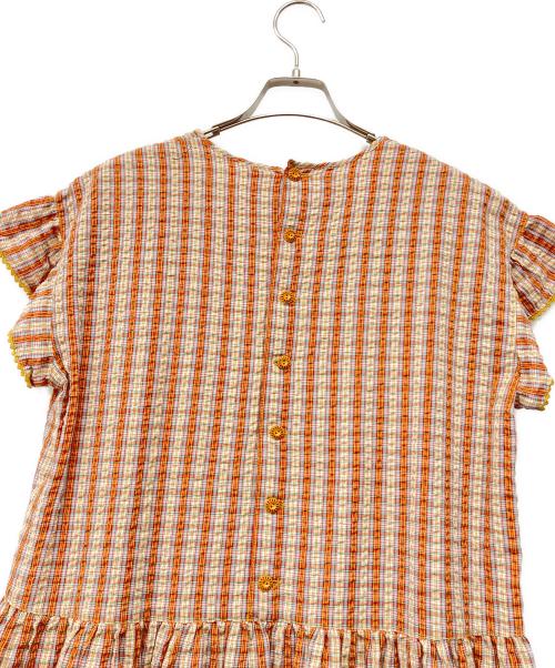 PINK HOUSE（ピンクハウス）PINK HOUSE (ピンクハウス) ノースリーブ・キャミソールワンピース オレンジ サイズ:不明の古着・服飾アイテム
