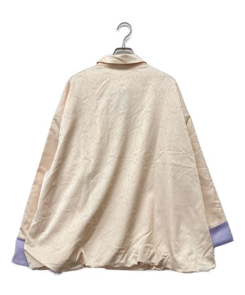 adidas Originals（アディダスオリジナル）adidas Originals (アディダスオリジナル) CNY Shirt Jacket Light Beige アイボリー×パープル サイズ:3XL 未使用品の古着・服飾アイテム