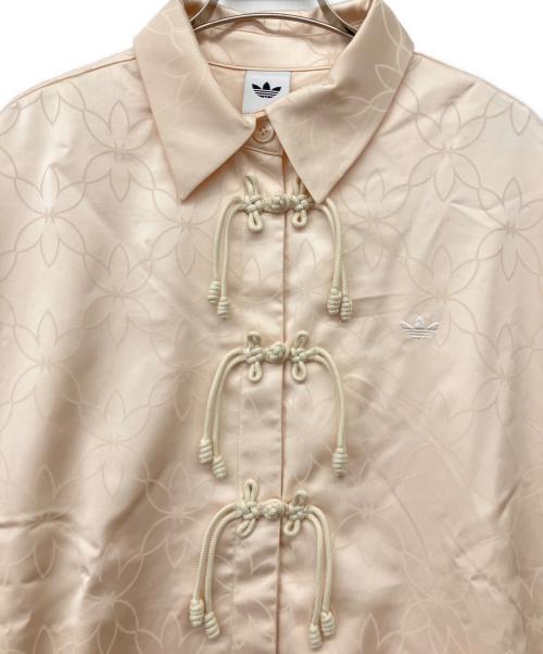 adidas Originals（アディダスオリジナル）adidas Originals (アディダスオリジナル) CNY Shirt Jacket Light Beige アイボリー×パープル サイズ:3XL 未使用品の古着・服飾アイテム