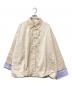 adidas Originals（アディダスオリジナル）の古着「CNY Shirt Jacket Light Beige」｜アイボリー×パープル