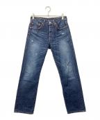 LEVI'Sリーバイス）の古着「00's 501ダメージ加工デニムパンツ」｜インディゴ