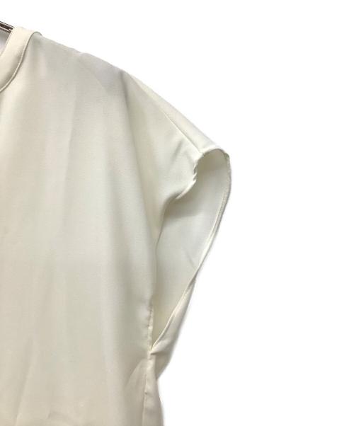 theory（セオリー）theory (セオリー) スキッパー ネック プルオーバー ブラウス ベージュ サイズ:Sの古着・服飾アイテム