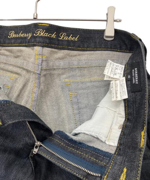BURBERRY BLACK LABEL（バーバリーブラックレーベル）BURBERRY BLACK LABEL (バーバリーブラックレーベル) ラインストーンデニムパンツ インディゴ サイズ:82の古着・服飾アイテム