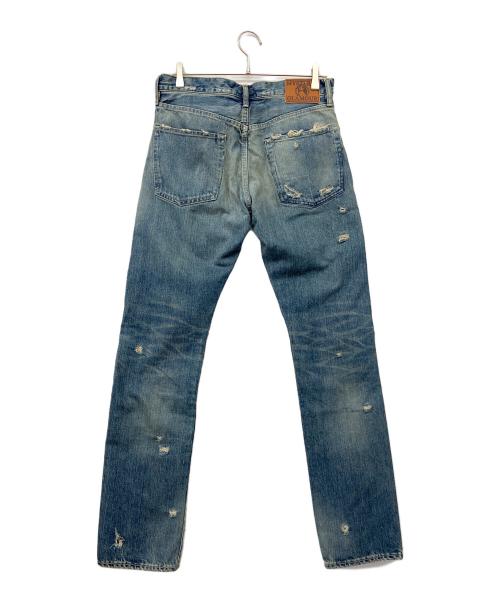 Hysteric Glamour（ヒステリックグラマー）Hysteric Glamour (ヒステリックグラマー) 00'sRWH加工デニム スリムストレートパンツ インディゴ サイズ:ｗ32Ⅼ32の古着・服飾アイテム