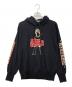 Hysteric Glamour（ヒステリックグラマー）の古着「VIXEN GIRL ガール プリント プルオーバー パーカー」｜ブラック
