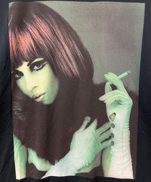 Thee Hysteric XXX（ジィ ヒステリックトリプルエックス）Thee Hysteric XXX (ジィ ヒステリックトリプルエックス) NIAGARA DETROIT プリントTシャツ ブラック サイズ:Lの古着・服飾アイテム
