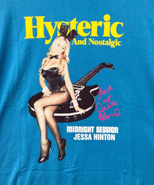 PLAY BOY（プレイボーイ）PLAY BOY (プレイボーイ) Hysteric Glamour (ヒステリックグラマー) JESSA AND NOSTALGIC pt T-SH ブルー サイズ:Lの古着・服飾アイテム