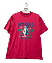 Hysteric Glamour（ヒステリックグラマー）の古着「EVERYDAY IS A VACATION プリント Tシャツ」｜ショッキングピンク