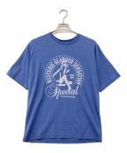 Hysteric Glamourヒステリックグラマー）の古着「SPECIAL PLEASURES　ヒスガールプリントTシャツ」｜インディゴ