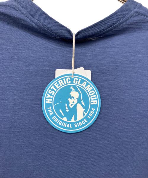 Hysteric Glamour（ヒステリックグラマー）Hysteric Glamour (ヒステリックグラマー) SPECIAL PLEASURES　ヒスガールプリントTシャツ インディゴ サイズ:Mの古着・服飾アイテム