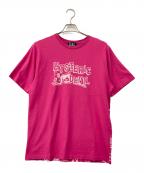 Hysteric Glamourヒステリックグラマー）の古着「DEVILヒスガールプリントTシャツ」｜ショッキングピンク