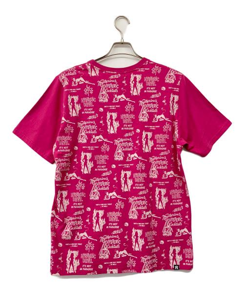 Hysteric Glamour（ヒステリックグラマー）Hysteric Glamour (ヒステリックグラマー) DEVILヒスガールプリントTシャツ ショッキングピンク サイズ:Lの古着・服飾アイテム