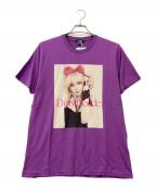 Hysteric Glamourヒステリックグラマー）の古着「COURTNEY LOVE Tシャツ」｜パープル
