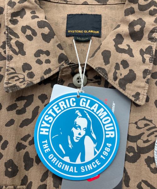 Hysteric Glamour（ヒステリックグラマー）Hysteric Glamour (ヒステリックグラマー) L/S ワッペンレオパードシャツ ベージュ サイズ:M 未使用品の古着・服飾アイテム
