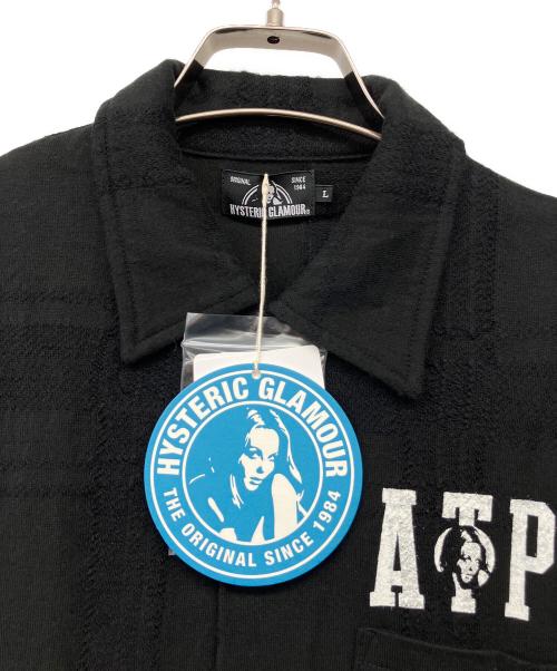 Hysteric Glamour（ヒステリックグラマー）Hysteric Glamour (ヒステリックグラマー) ATP チェック ネル ボタンシャツ ブラック サイズ:L 未使用品の古着・服飾アイテム