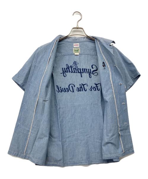 Hysteric Glamour（ヒステリックグラマー）Hysteric Glamour (ヒステリックグラマー) BIG YANK ボーリングシャツ ブルー サイズ:Lの古着・服飾アイテム