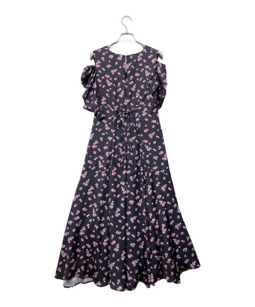 HER LIP TO（ハーリップトゥ）Her lip to (ハーリップトゥ) 半袖ワンピース ネイビー サイズ:Sの古着・服飾アイテム