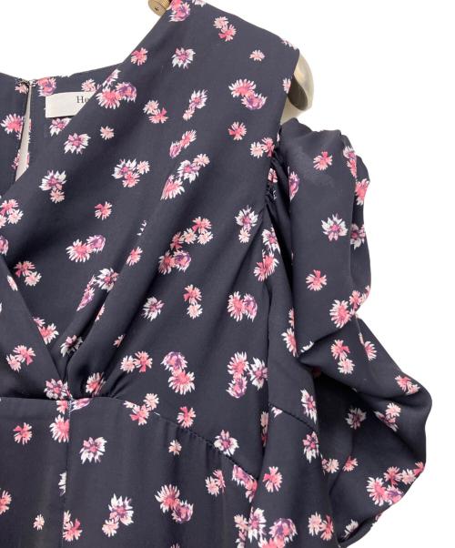 HER LIP TO（ハーリップトゥ）Her lip to (ハーリップトゥ) 半袖ワンピース ネイビー サイズ:Sの古着・服飾アイテム