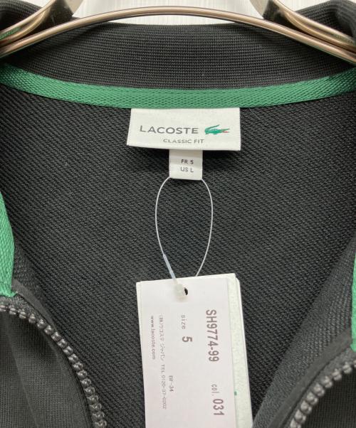 LACOSTE（ラコステ）LACOSTE (ラコステ) ハイネックハーフジップスウェット ブラック サイズ:5 未使用品の古着・服飾アイテム