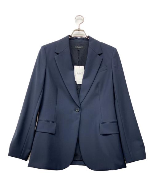 theory（セオリー）theory (セオリー) Lynnia Blazer Traceable Wool ネイビー サイズ:6 未使用品の古着・服飾アイテム