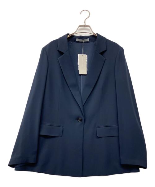 theory luxe（セオリーリュクス）theory luxe (セオリーリュクス) バックサテンリラックスジャケット ネイビー サイズ:38 未使用品の古着・服飾アイテム
