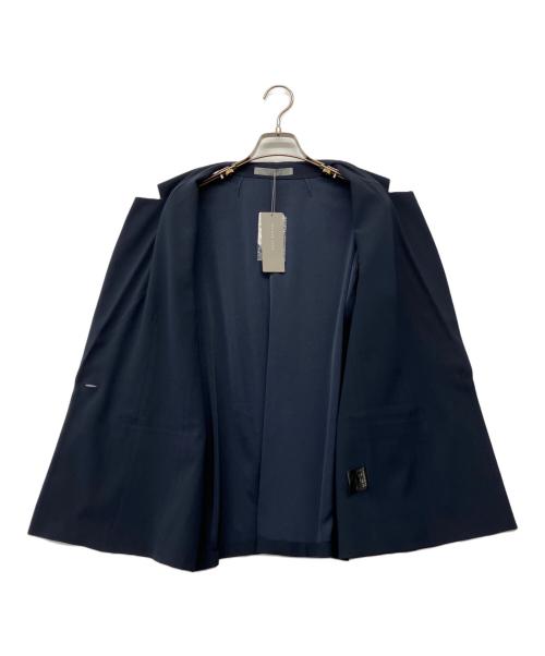 theory luxe（セオリーリュクス）theory luxe (セオリーリュクス) バックサテンリラックスジャケット ネイビー サイズ:38 未使用品の古着・服飾アイテム