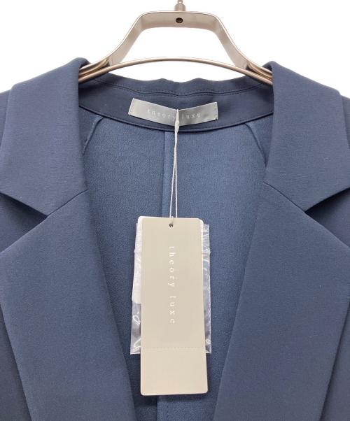 theory luxe（セオリーリュクス）theory luxe (セオリーリュクス) バックサテンリラックスジャケット ネイビー サイズ:38 未使用品の古着・服飾アイテム