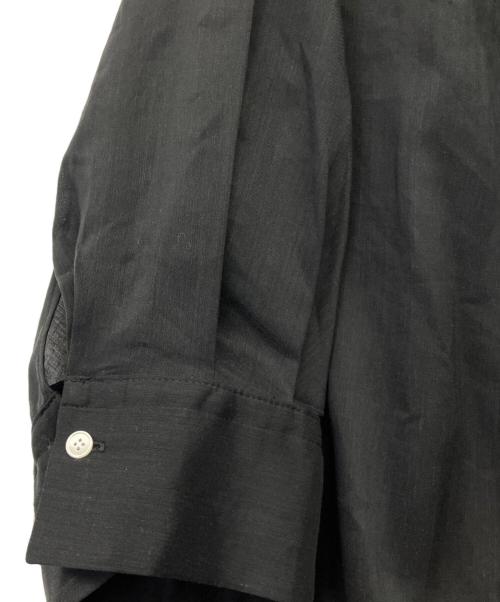 BALLSEY（ボールジィ）BALLSEY (ボールジィ) スムースラミー ハーフスリーブブラウス ブラック サイズ:36 未使用品の古着・服飾アイテム