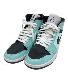 NIKE（ナイキ）の古着「Air Jordan 1 Mid "Aqua Blue"」｜ブルー×ブラック
