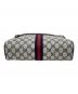 中古・古着 GUCCI (グッチ) 80's ショルダーバッグ グレー×ネイビー：30000円