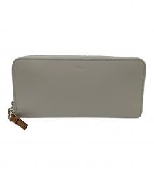FURLA（フルラ）の古着「NUVOLA ラウンドファスナーロングウォレット」｜ベージュ