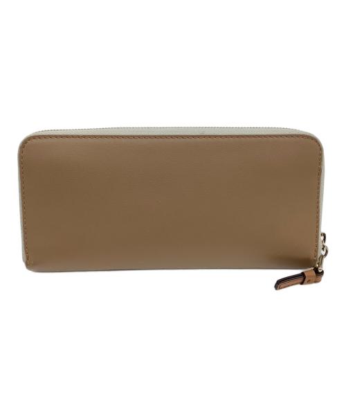 FURLA（フルラ）FURLA (フルラ) NUVOLA ラウンドファスナーロングウォレット ベージュの古着・服飾アイテム