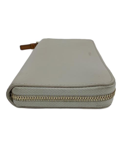 FURLA（フルラ）FURLA (フルラ) NUVOLA ラウンドファスナーロングウォレット ベージュの古着・服飾アイテム