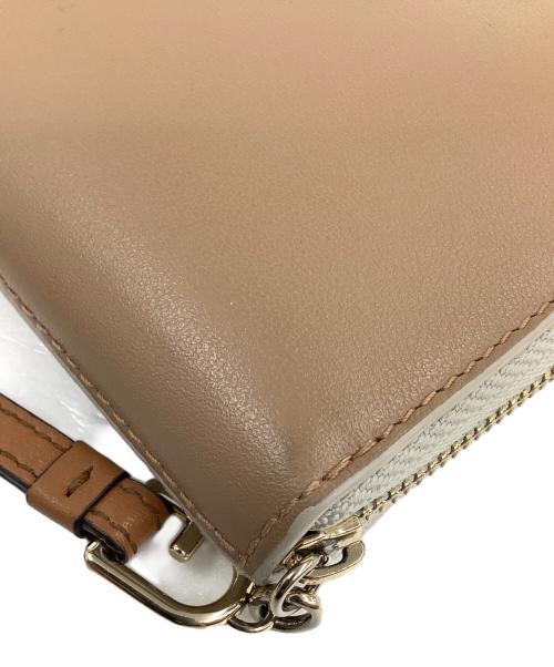 FURLA（フルラ）FURLA (フルラ) NUVOLA ラウンドファスナーロングウォレット ベージュの古着・服飾アイテム