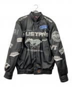JH DESINGジェイエイチデザイン）の古着「FORD MUSTANGレーシングジャケット」｜ブラック