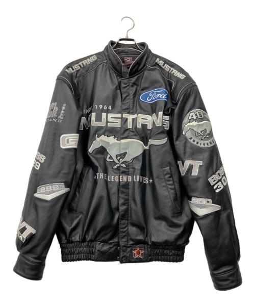JH DESING（ジェイエイチデザイン）JH DESING (ジェイエイチデザイン) FORD MUSTANGレーシングジャケット ブラック サイズ:Mの古着・服飾アイテム