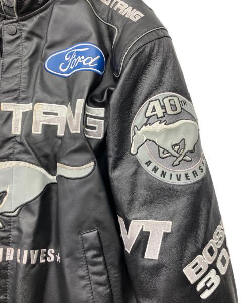 JH DESING（ジェイエイチデザイン）JH DESING (ジェイエイチデザイン) FORD MUSTANGレーシングジャケット ブラック サイズ:Mの古着・服飾アイテム