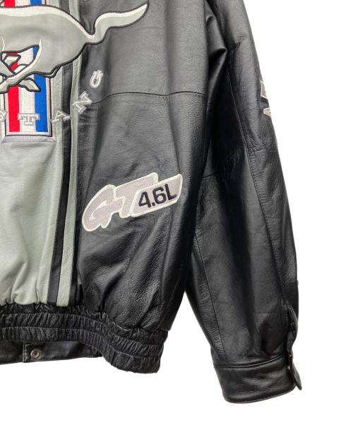 JH DESING（ジェイエイチデザイン）JH DESING (ジェイエイチデザイン) FORD MUSTANGレーシングジャケット ブラック サイズ:Mの古着・服飾アイテム