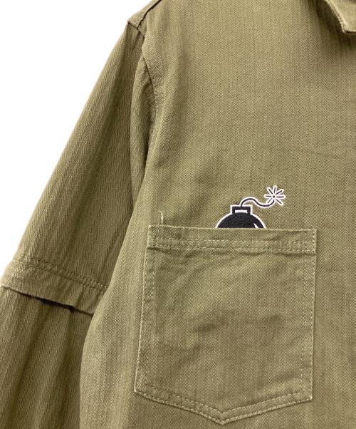 PUNK DRUNKERS（パンクドランカーズ）PUNK DRUNKERS (パンクドランカーズ) 地球つなぎ(EARTH JUMPSUIT) カーキ サイズ:Lの古着・服飾アイテム