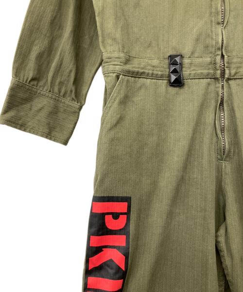 PUNK DRUNKERS（パンクドランカーズ）PUNK DRUNKERS (パンクドランカーズ) 地球つなぎ(EARTH JUMPSUIT) カーキ サイズ:Lの古着・服飾アイテム