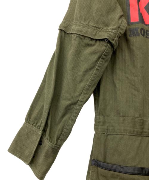 PUNK DRUNKERS（パンクドランカーズ）PUNK DRUNKERS (パンクドランカーズ) 地球つなぎ(EARTH JUMPSUIT) カーキ サイズ:Lの古着・服飾アイテム