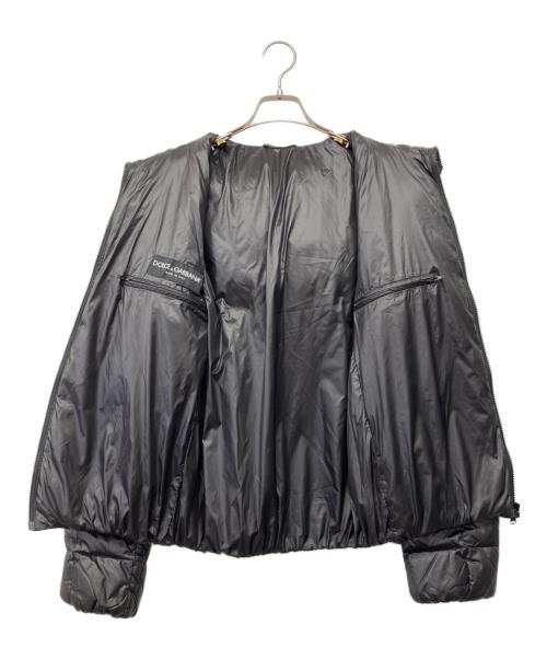 DOLCE & GABBANA（ドルチェ＆ガッバーナ）DOLCE & GABBANA (ドルチェ＆ガッバーナ) 00's キルティングダウンジャケット ブラック サイズ:44の古着・服飾アイテム