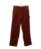 doubletダブレット）の古着「CUT OFF VELVET PANTS」｜ブラウン