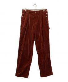 doublet（ダブレット）の古着「CUT OFF VELVET PANTS」｜ブラウン