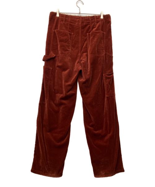 doublet（ダブレット）doublet (ダブレット) CUT OFF VELVET PANTS ブラウン サイズ:Mの古着・服飾アイテム