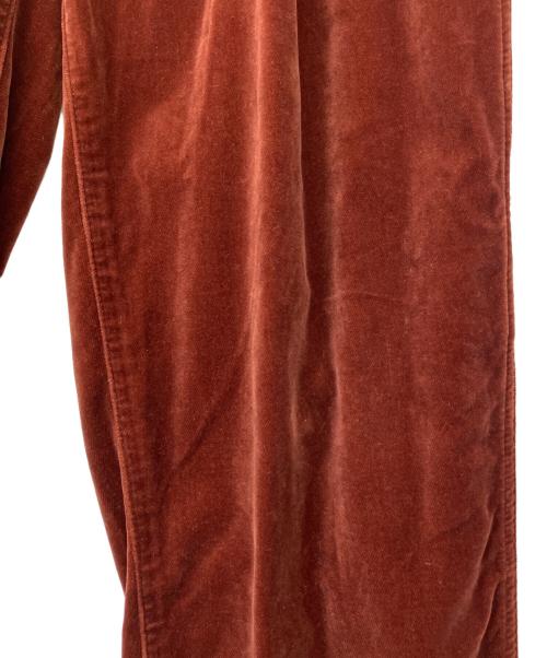 doublet（ダブレット）doublet (ダブレット) CUT OFF VELVET PANTS ブラウン サイズ:Mの古着・服飾アイテム